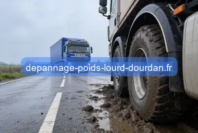 Camion embourbé